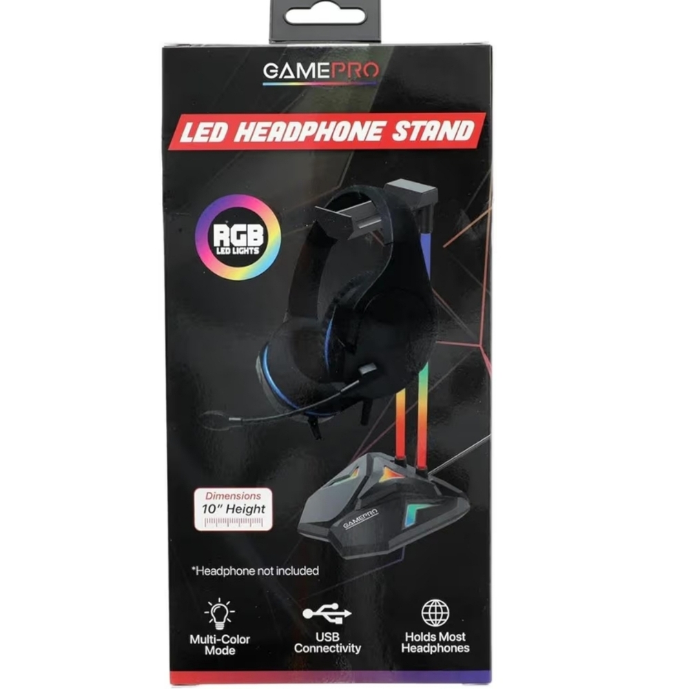 💜3/$25 NWT GamePro LED Headphone Stand with RGB LED lights